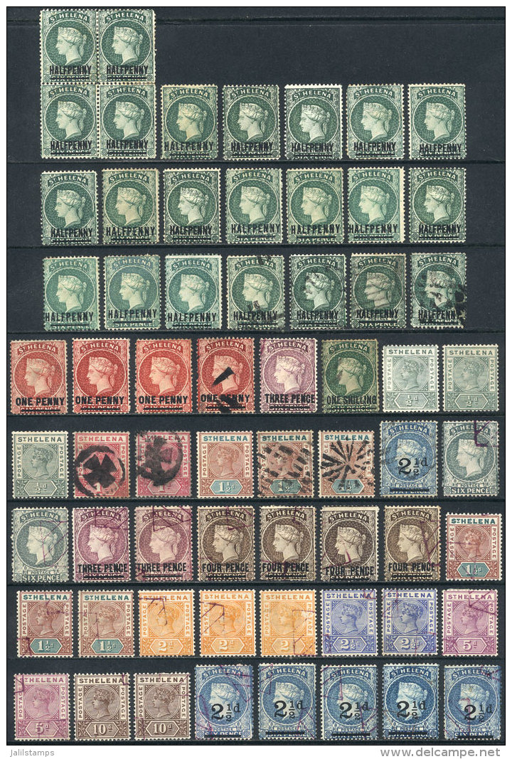 Very Interesting Lot Of Old Stamps, Fine To Very Fine General Quality, High Catalog Value, Good Opportunity At LOW... - Sint-Helena