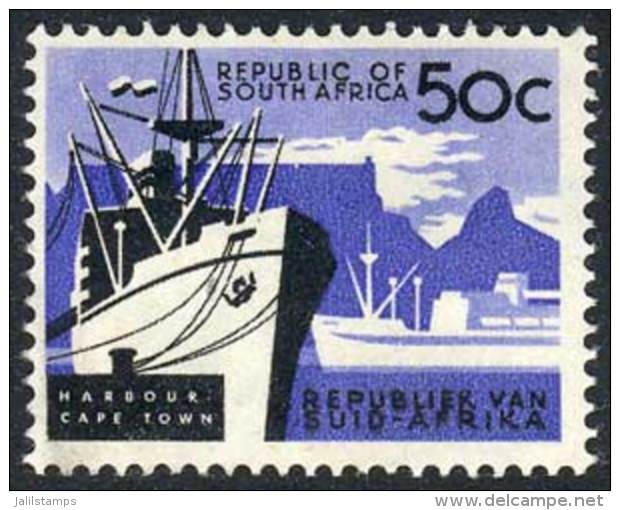 Sc.265, 50c. Ship, Port, WITH Watermark, VF Quality! - Autres & Non Classés