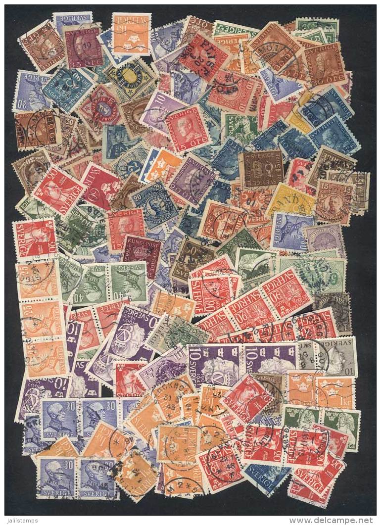 Many Hundreds Old Used Stamps, Fine To VF General Quality. Perfect Lot To Look For Scarce Cancels And Varieties,... - Andere & Zonder Classificatie