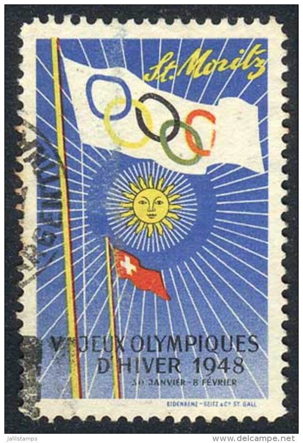 Winter Olympic Games Of St. Moritz, Year 1948, Used, Fine Quality! - Andere & Zonder Classificatie