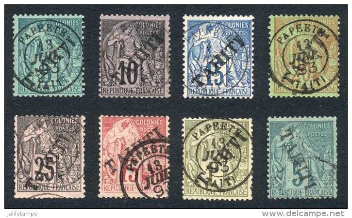 Lot Of Old Used Stamps, Very Fine Quality, Scott Catalog Value US$580, Good Opportunity! - Tahiti