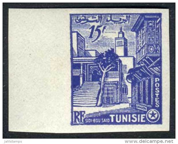 Sc.244, IMPERFORATE Variety, Mint Never Hinged, Excellent! - Tunisia