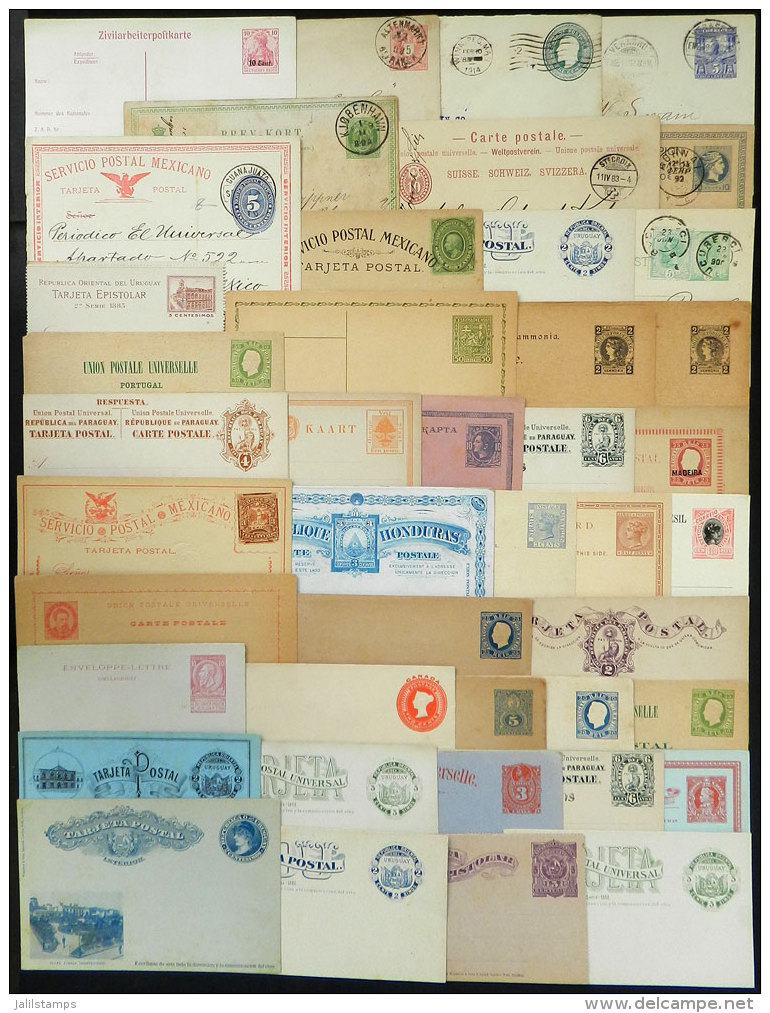 More Than 80 Postal Stationeries From Various Countries And Periods, In General Old. A Few From Small Countries,... - Autres & Non Classés