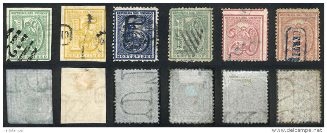 Sc.31 + Other Values, 6 WATERMARKED Values, Most Of Very Fine Quality, Very Interesting Group To The Specialist! - Uruguay
