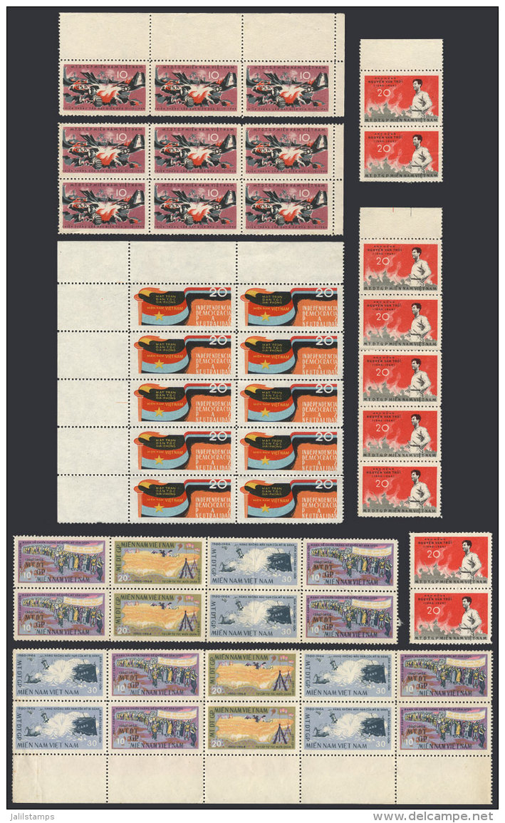 Circa 1964, Lot Of 46 MNH Stamps (issued Without Gum), General Quality Is VF To Excellent (about 5 With Minor... - Vietnam
