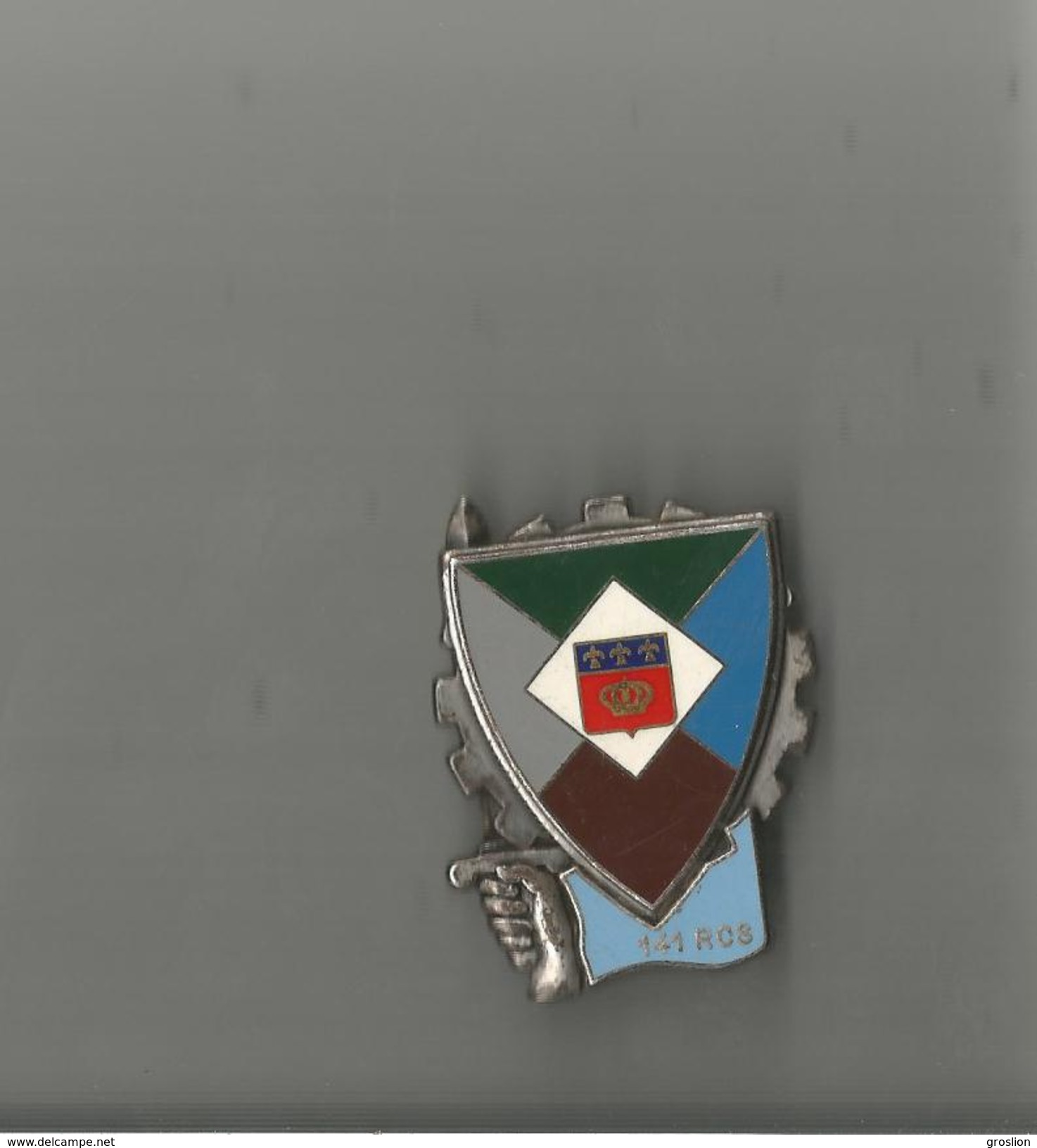 INSIGNE MILITAIRE 141 EME R C S (REGIMENT DE COMMANDEMENT ET DE SOUTIEN) TRAIN - Armée De Terre