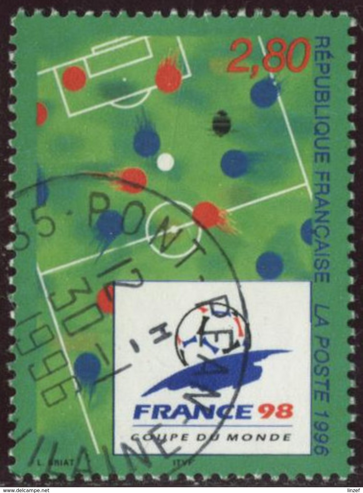 France Yv. N°2985 - France 98 - Coupe Du Monde De Football - Oblitéré - Gebraucht