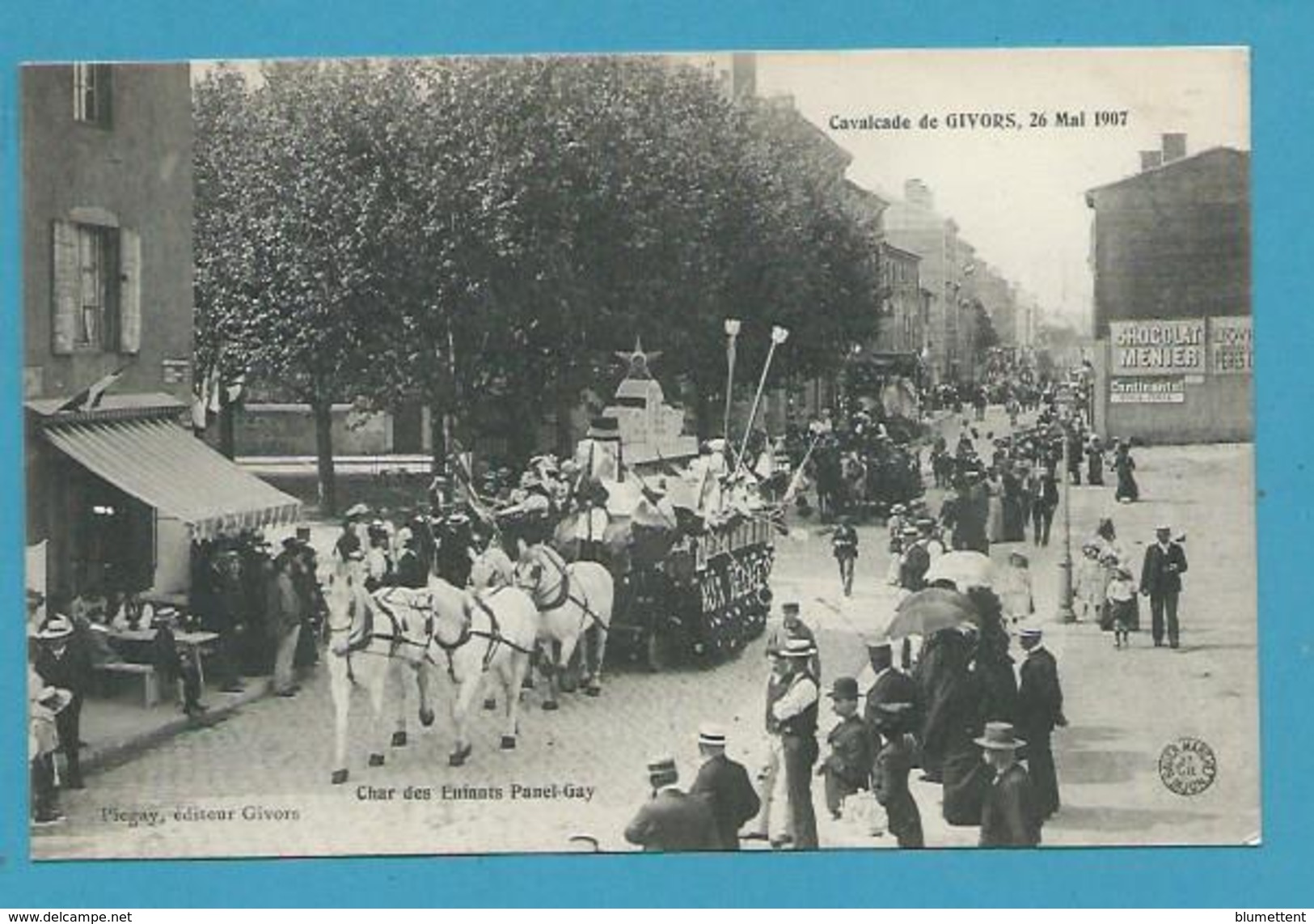 CPA Char Des Enfants Panel-Gay - Cavalcade En 1907 à GIVORS 69 - Givors