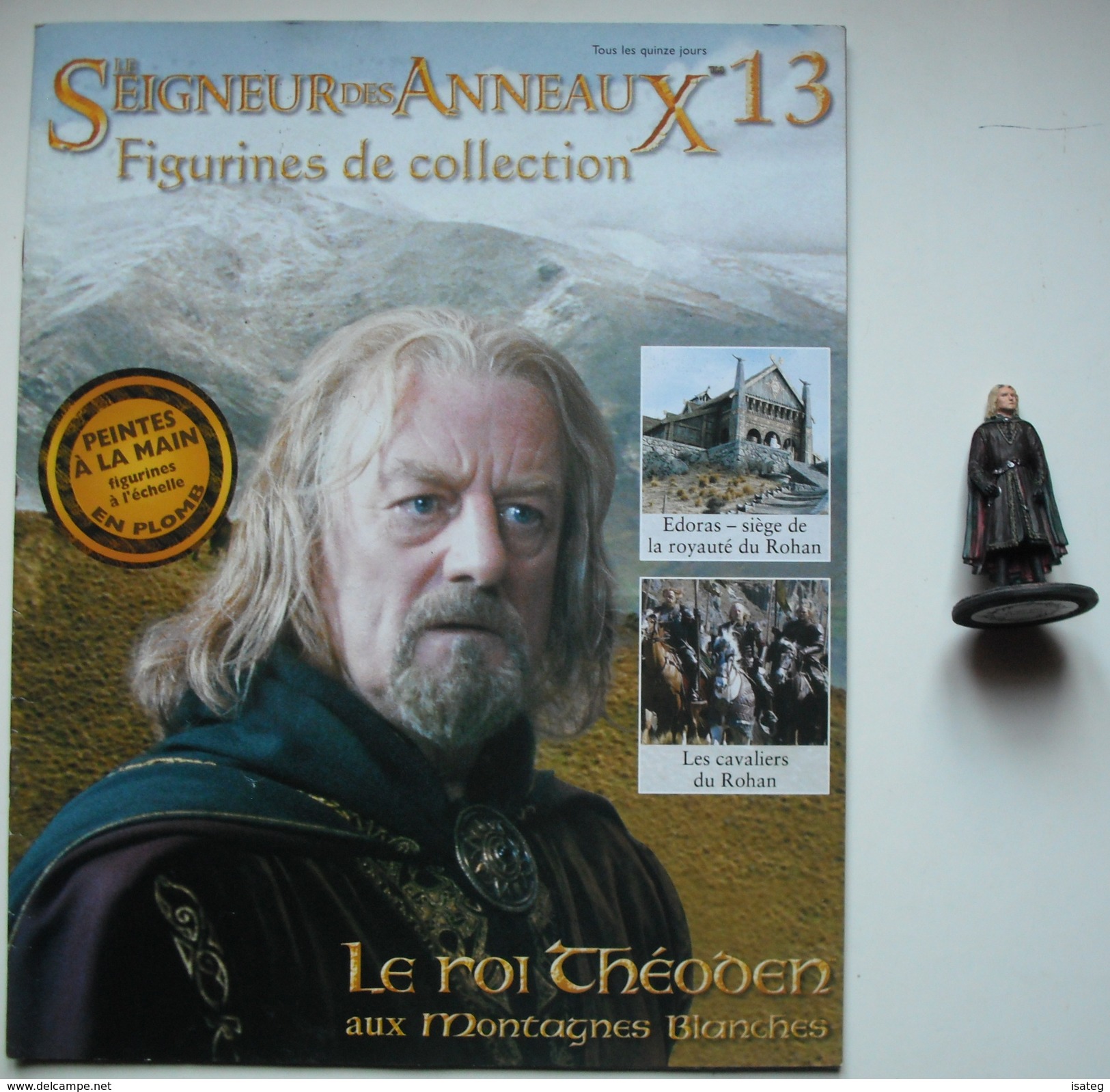 Figurine Le Seigneur Des Anneaux N°13 / LE ROI THEODEN AUX MONTAGNES BLANCHES - Le Seigneur Des Anneaux