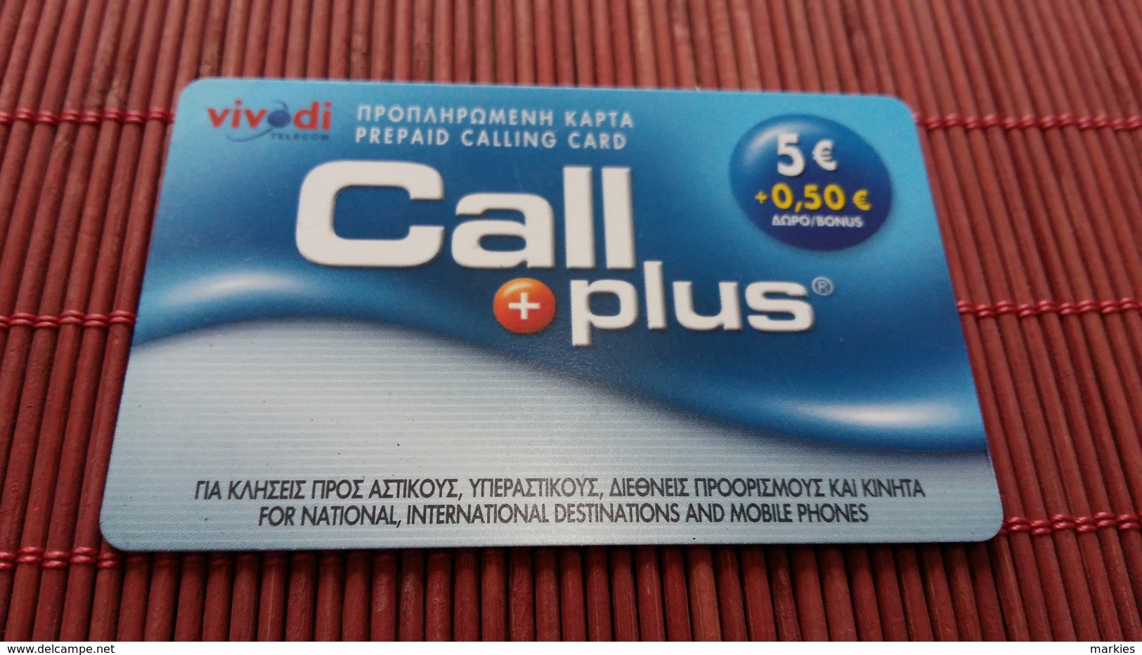 Call Plus Prepiadcard 2 Scans Rare - Non Classés