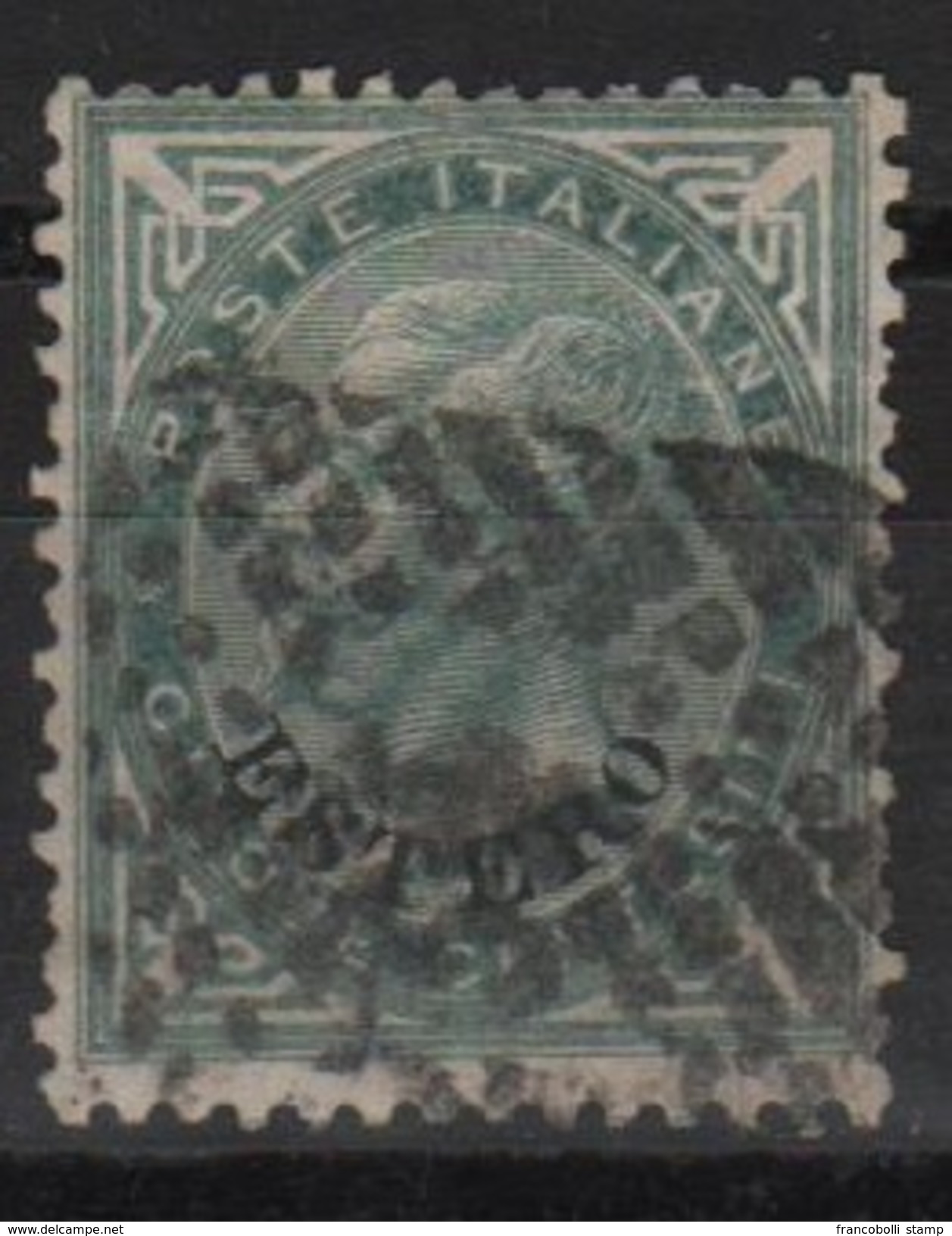 1874 Levante Emissioni Generali DLR 5 C. Verde Grigio US Firmato - Emisiones Generales