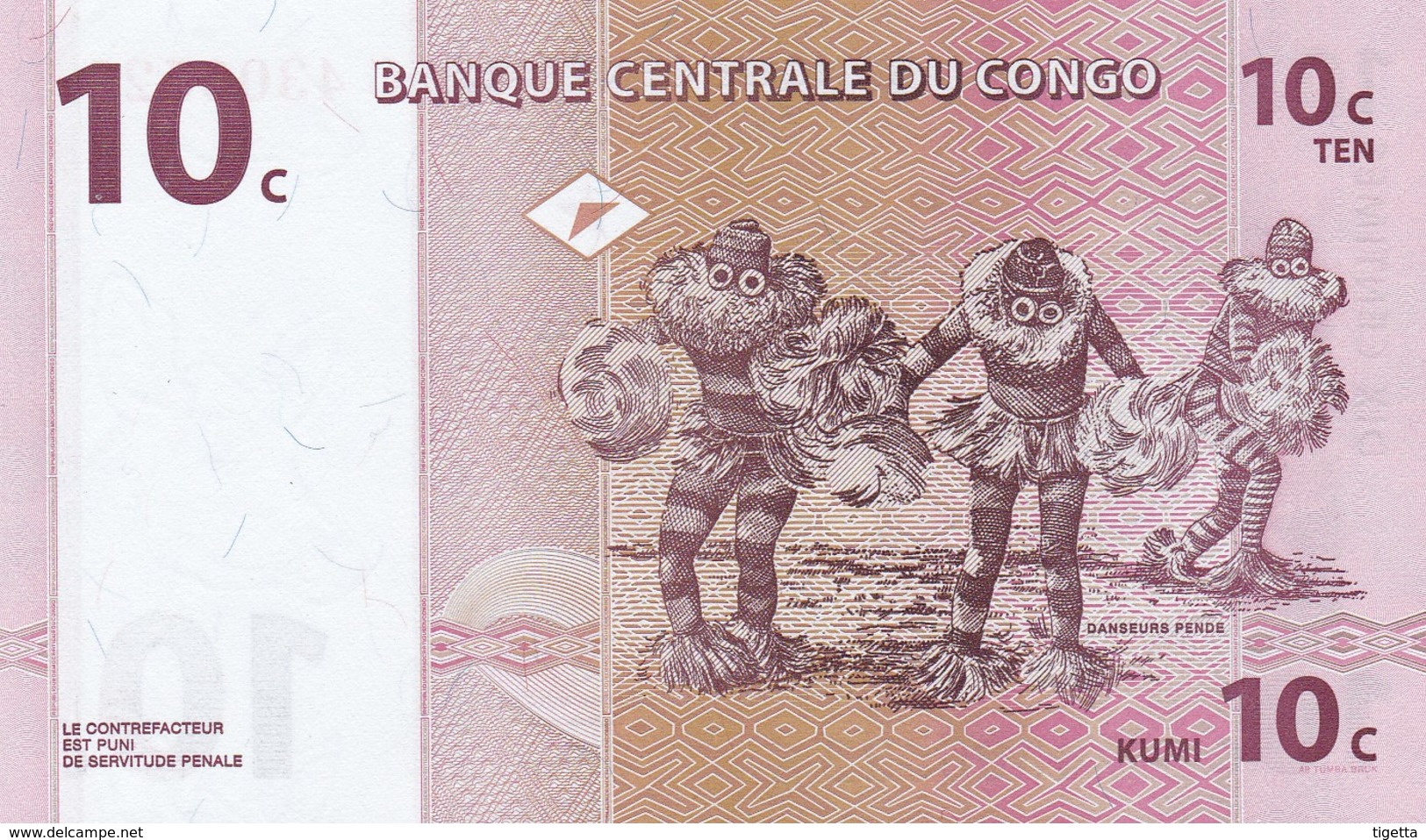 CONGO 10 CENTIMES 1997   FDS - Republic Of Congo (Congo-Brazzaville)