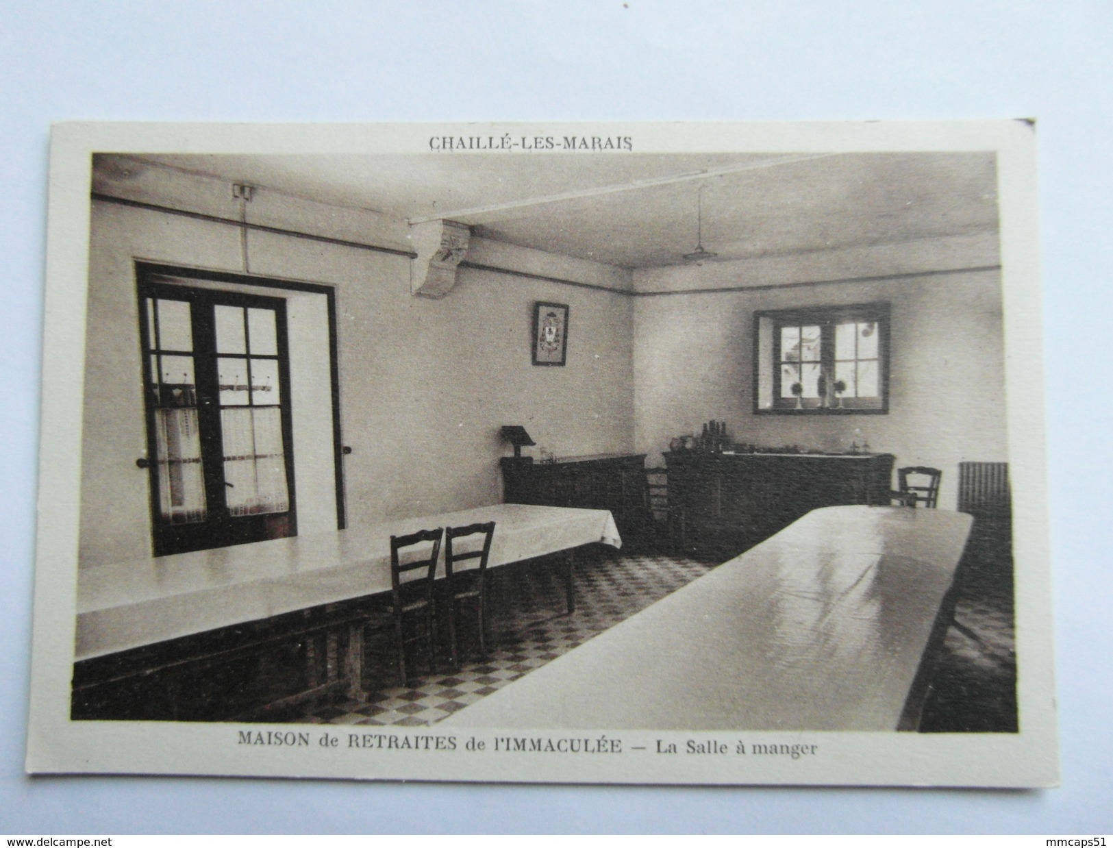 Chaillé Les Marais  .maison De Retraite De L'immaculée.la Salle à Manger  85 Vendée - Chaille Les Marais