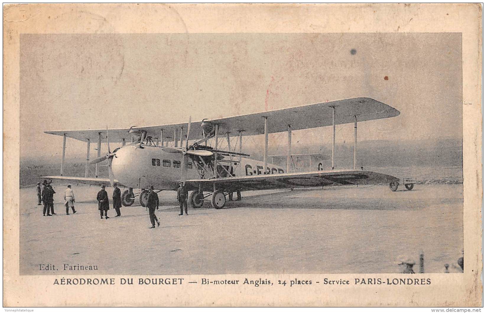 THEME AVIATION / Aérodrome Du Bourget - Bi-moteur Anglais - Sonstige & Ohne Zuordnung