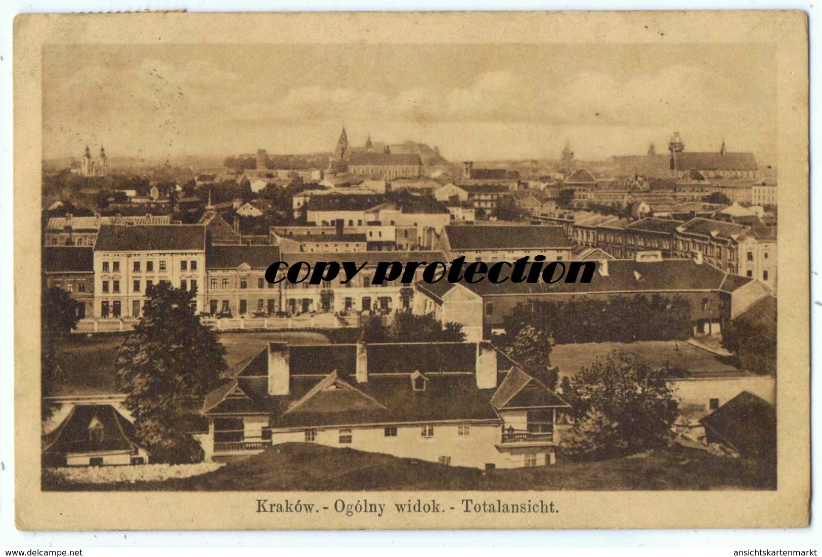 KRAKOW Ogolny Widok, Totalansicht, Wydawnictwo Salonu Malarzy Polskich W Krakowie, Alte Postkarte 1913 - Polen