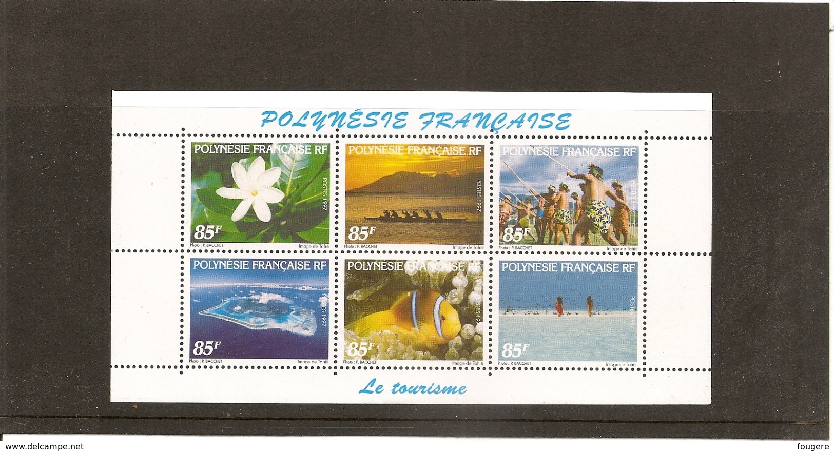 POLYNESIE 1997, Tourisme, Neufs Sans Charnière N° 536 à 547**, 2 Feuillets De 6 Timbres. - Neufs