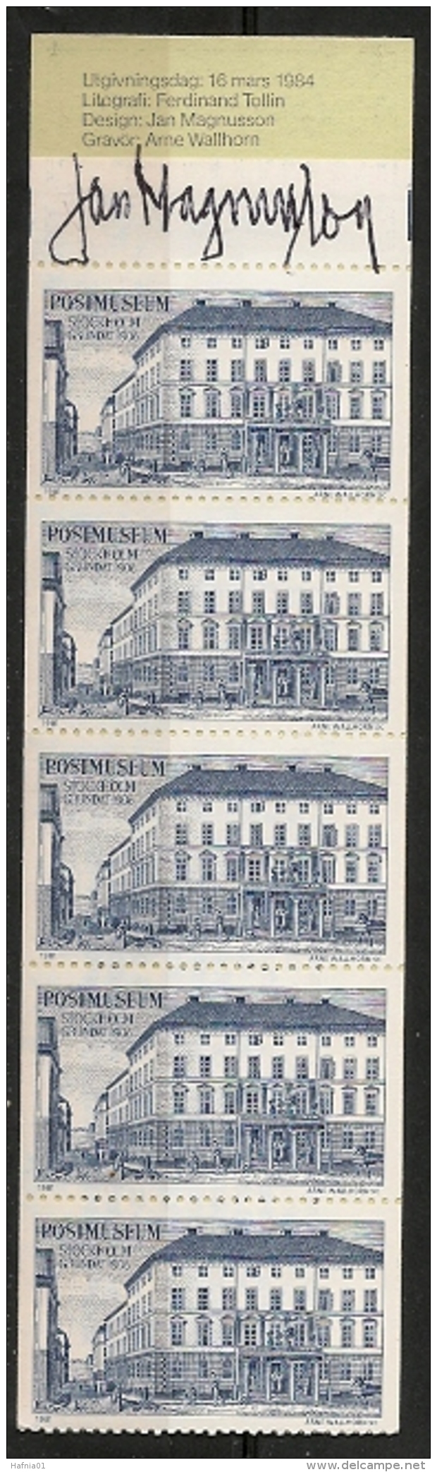 Sweden 1981.Teststamp. Booklet. Arne Wallhorn. MNH - Ensayos & Reimpresiones