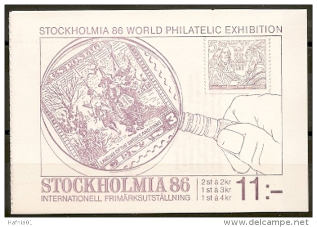 Sweden 1986. STOCKHOLMIA'86 Booklet. Michel MH.111. MNH. EXTREMELY SCARCE!!!!!!!! - Varietà & Curiosità