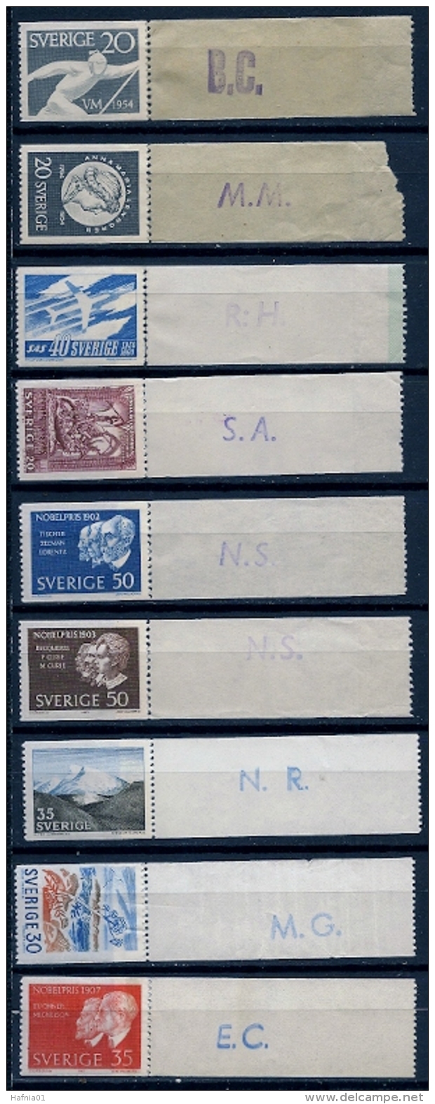 Sweden. Collection Coil Stamps. MNH. - Collections