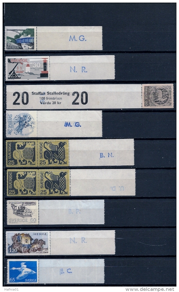 Sweden. Collection Coil Stamps. MNH. - Verzamelingen