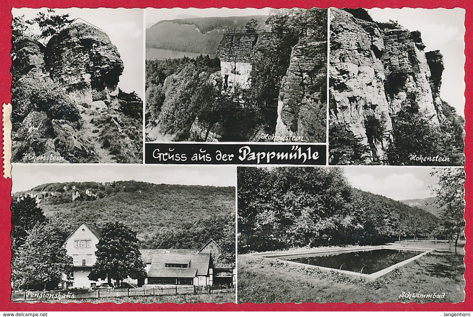 AK Zersen Im Weserbergland 'Pappmühle' ~ 1973 - Hessisch-Oldendorf