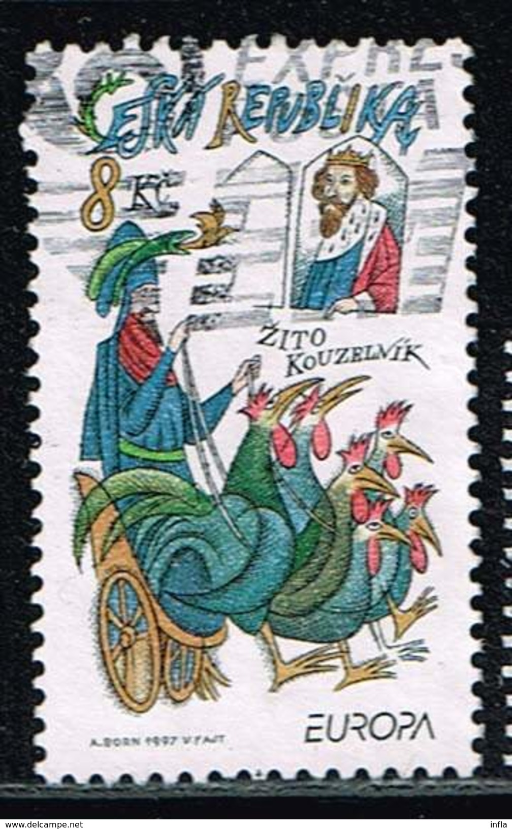 Tschechische Republik 1997, Michel# 73 O     Europa (C.E.P.T.) - Legends - &#x17D;ito The Magician - Used Stamps
