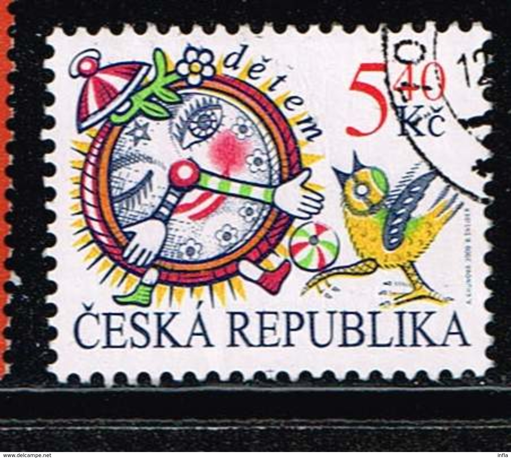 Tschechische Republik 2000, Michel# 258 O For Children - Alarm Clock - Used Stamps