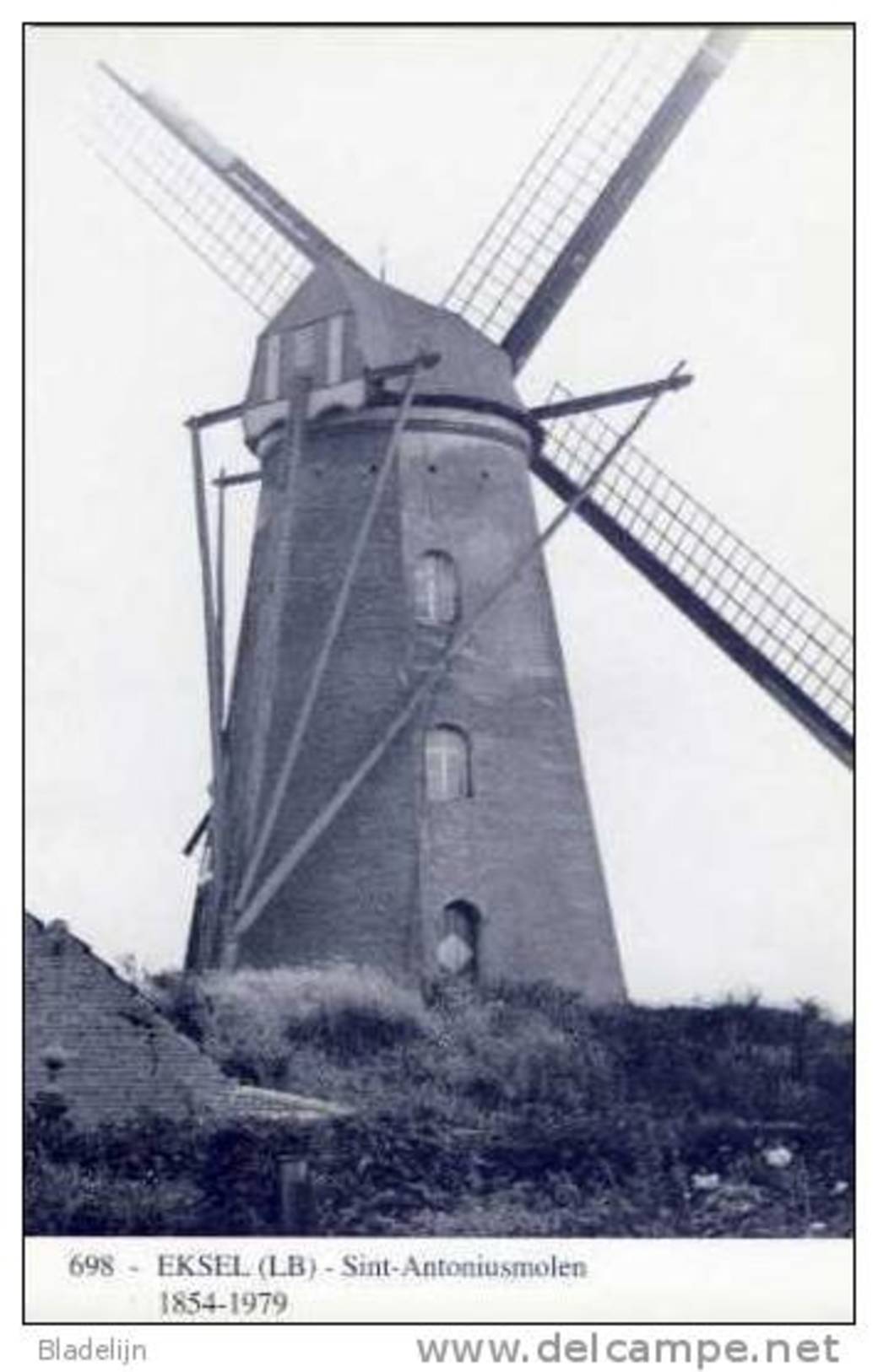 EKSEL (Limburg) - Molen/moulin - Blauwe Prentkaart Ons Molenheem Van De Verdwenen Sint-Antoniusmolen - Hechtel-Eksel