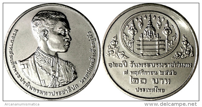 TAILANDIA  20  BAHT    2.014  “120 Aniversario Del Nacimiento Del Rey Rama VII”    SC/UNC   T-DL-11.108 - Tailandia