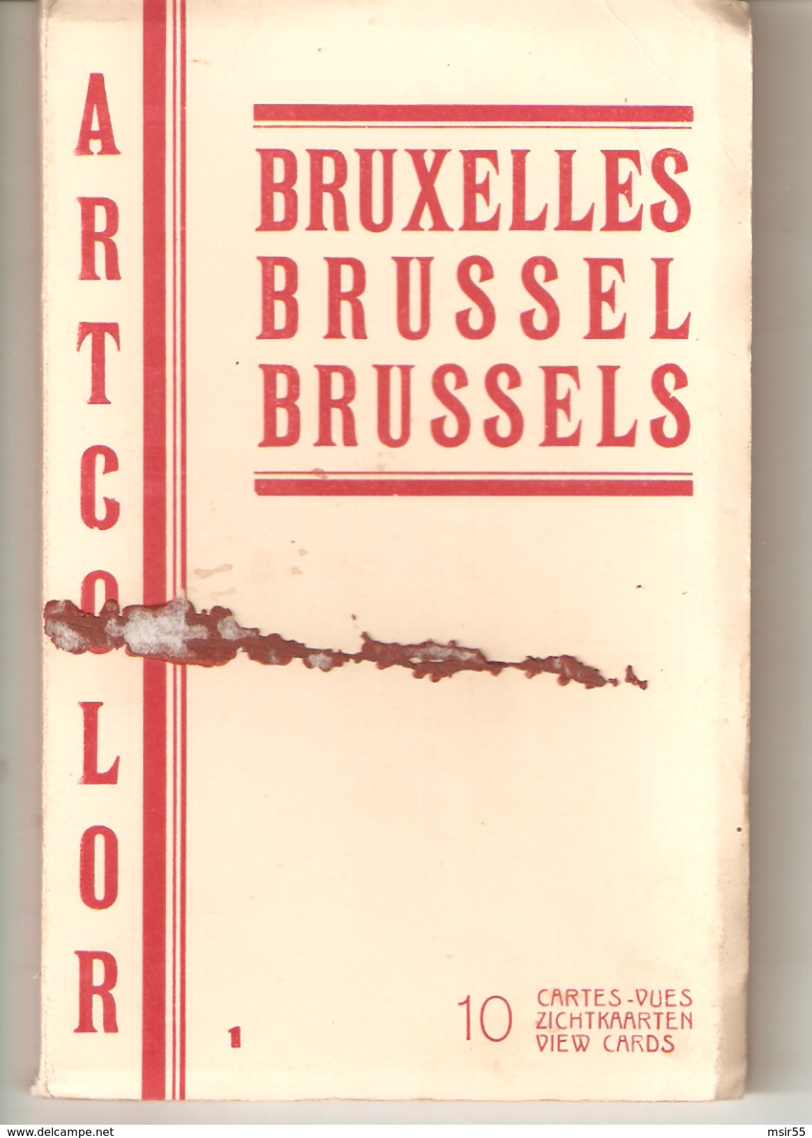 CPA - BELGIQUE  - BRUXELLES - Carnet De  10 Cartes Postales Colorisées  - ARTCOLOR . - Lots, Séries, Collections