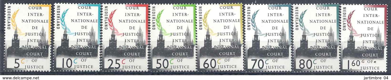 1991-94 PAYS BAS Service 50-57 ** Cour De Justice, Palais De La Paix - Service