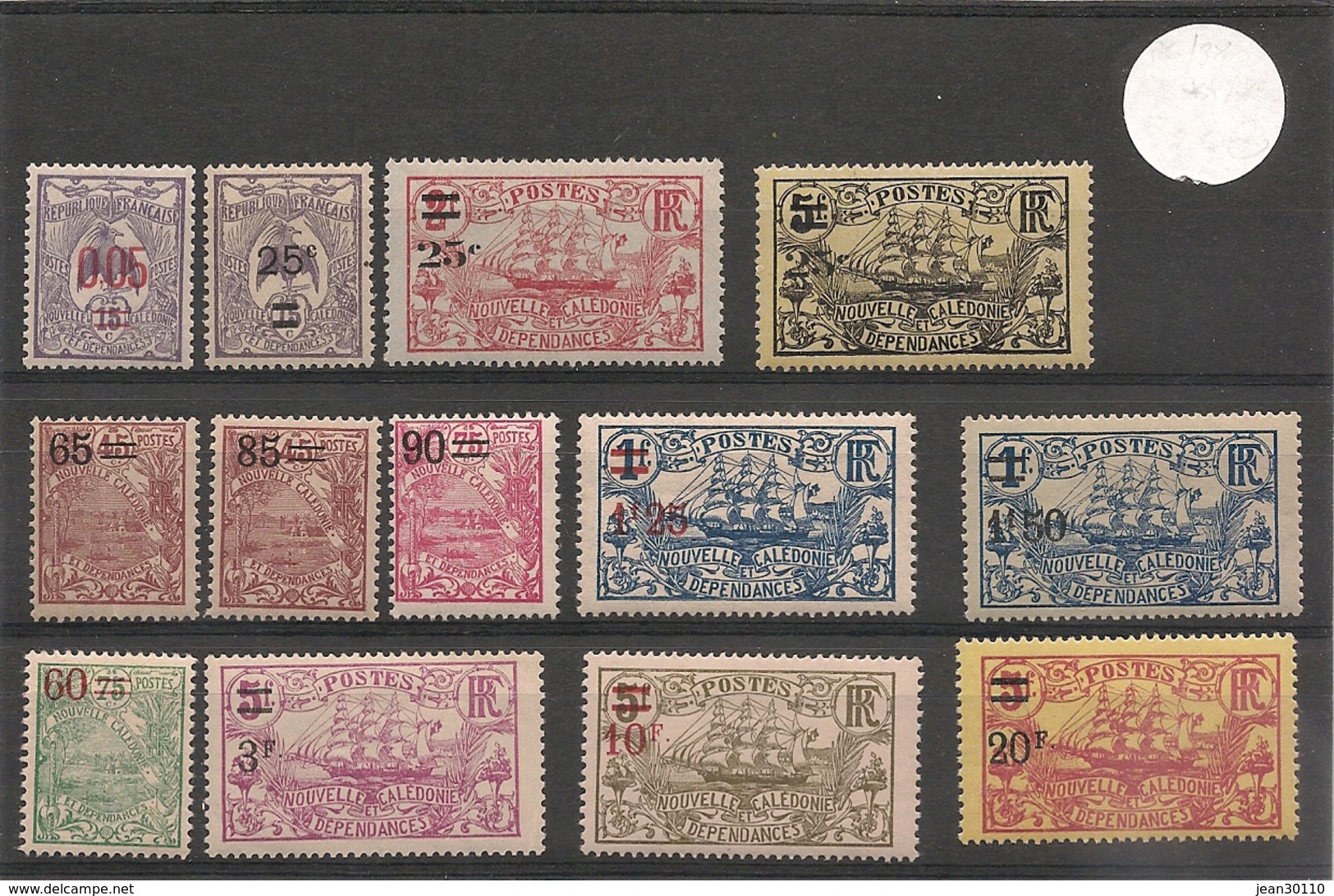 NOUVELLE CALÉDONIE Année 1922-1924/27 N°Y/T: 136/138*/** - Unused Stamps