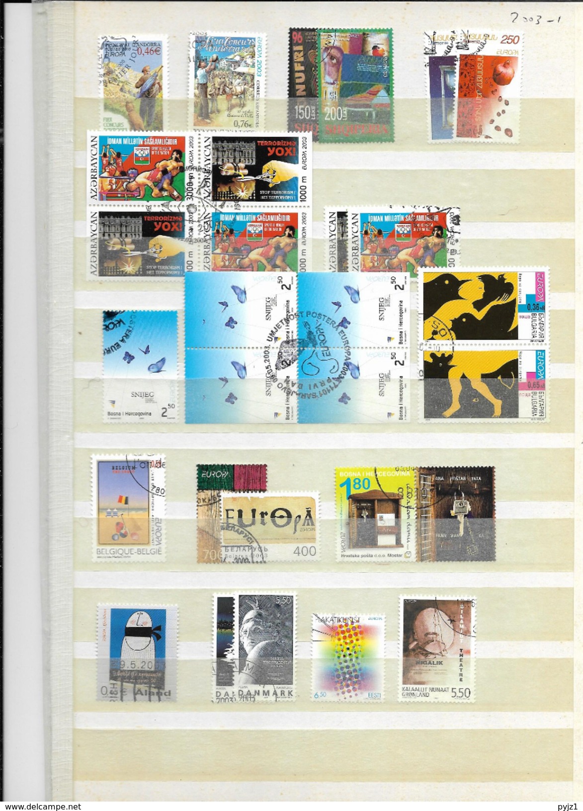 2003 USED Europa Year Almost Complete (4 Scans) - Full Years