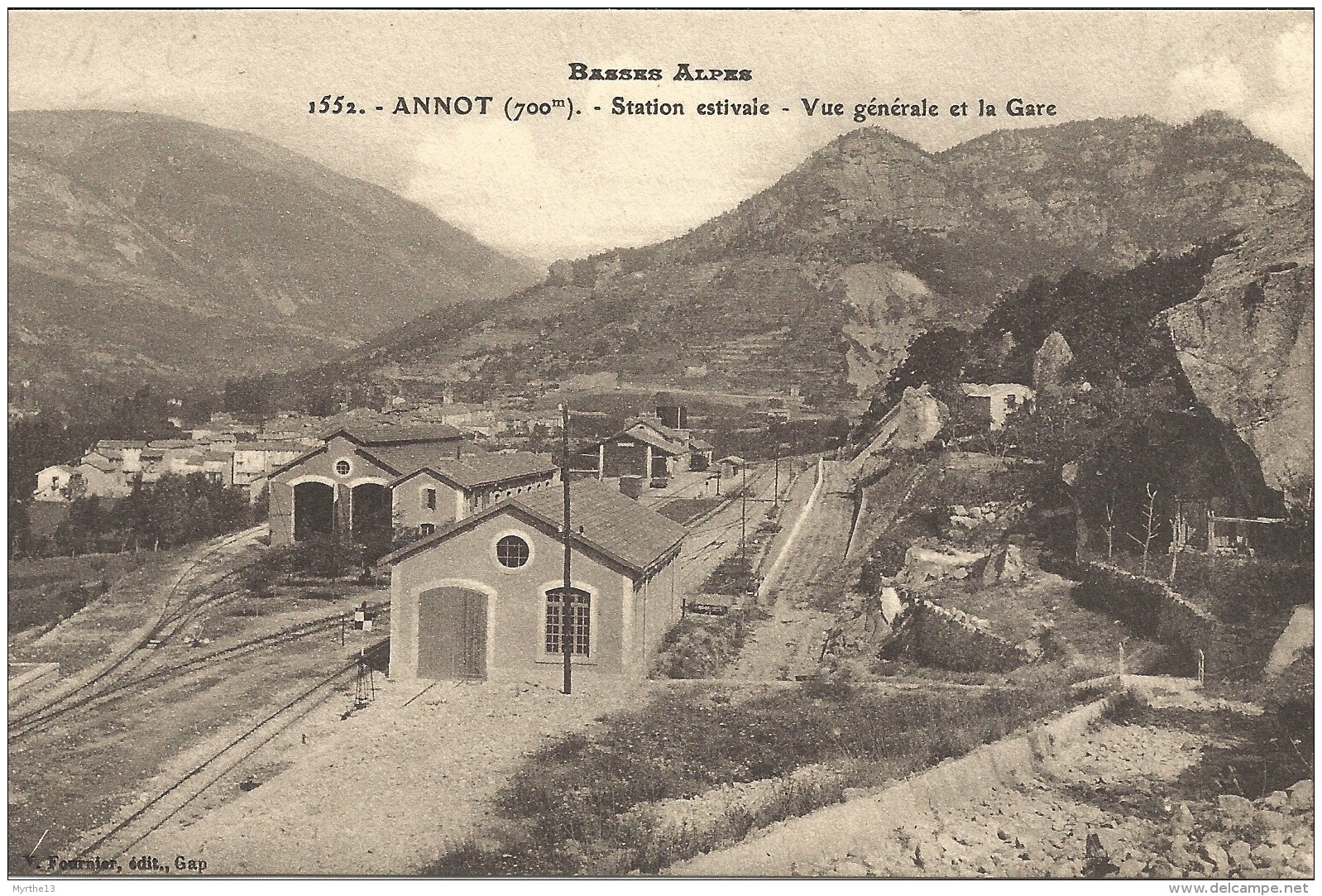 04 - ANNOT Station Estivale  -  Vue Générale Et La Gare - Andere & Zonder Classificatie