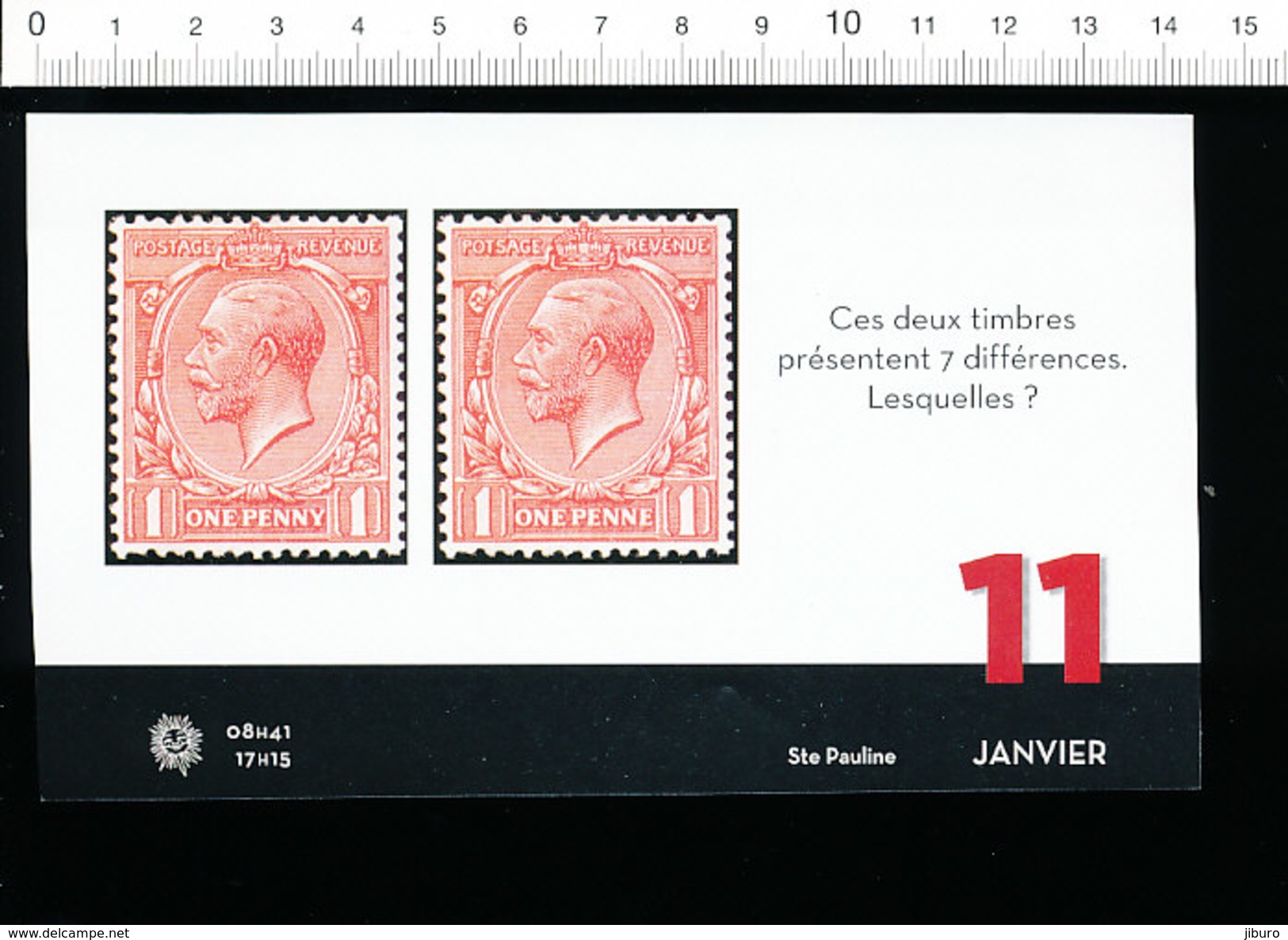 Humour Philathélie Timbre One Penny Postage Revenue Stamp  //  BIM 172/10 - Other & Unclassified