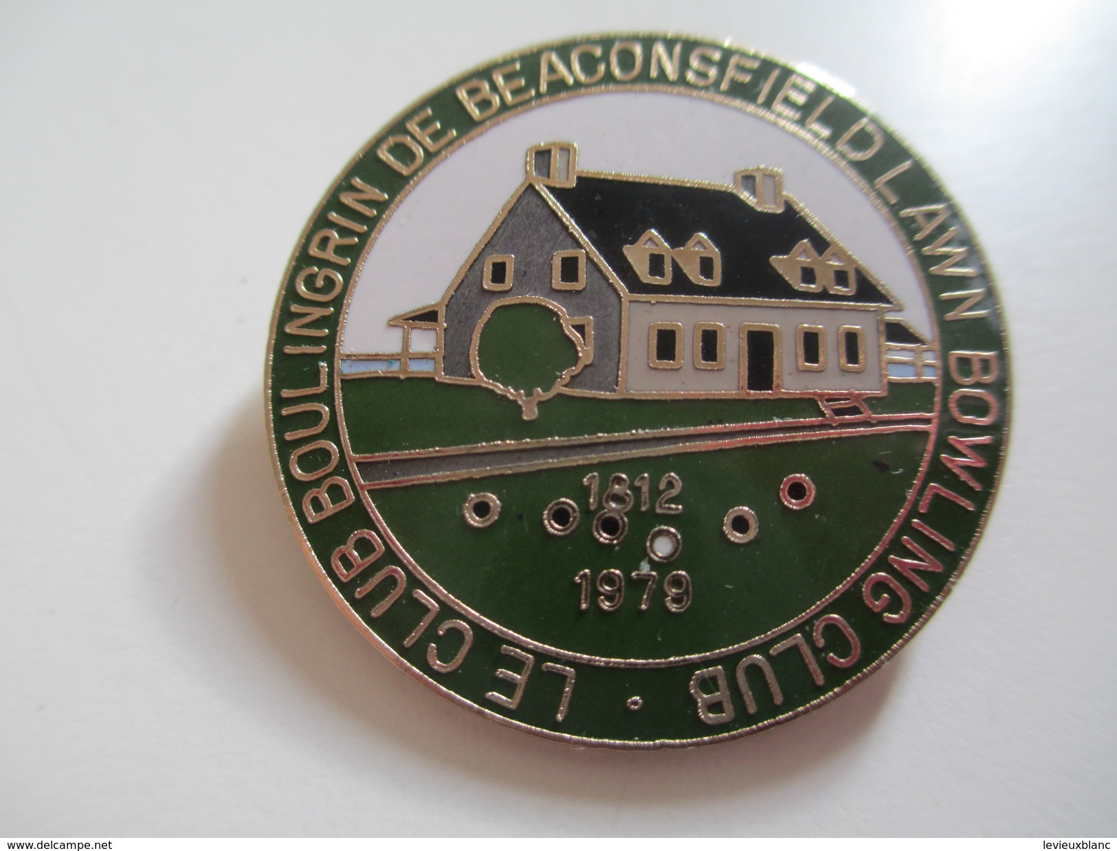 Canada/Québec///Insigne De Boutonnière à épingle/Beaconsfielld/Lawn Bowling Club/Club Boulingrin/1979   MED96 - Autres & Non Classés