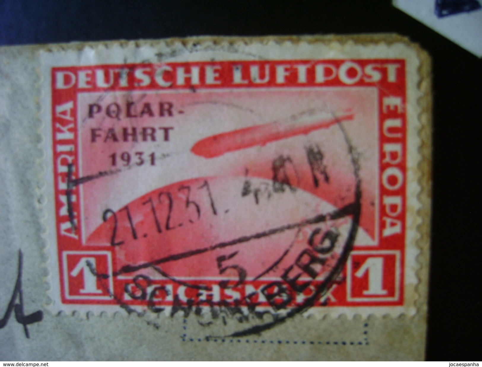 ZEPPELIN/AEROPOSTALE - LETTER SENT 1RM (POLAR-FAHRT) STAMP FROM BERLIN (GERMANY) TO RIO DE JANEIRO (BRAZIL) IN THE STATE - Zeppelin