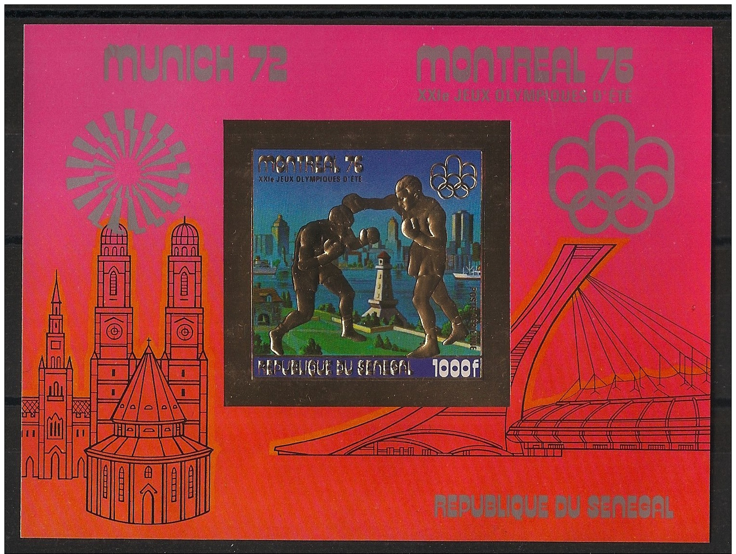 Sénégal - 1976 - Bloc Feuillet N°Yv. 13B - JO Montreal - Non Dentelé / Imperf. - Neuf Luxe ** / MNH / Postfrisch - Sommer 1976: Montreal