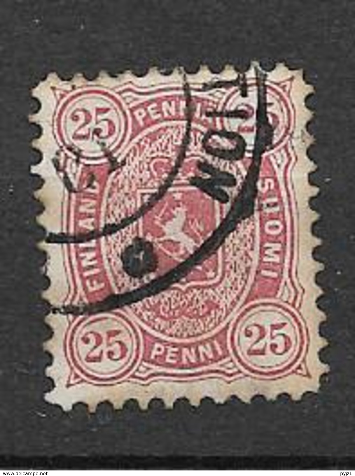 1875 USED Finland Mi 17A, Perf 11, Gestempeld - Usati