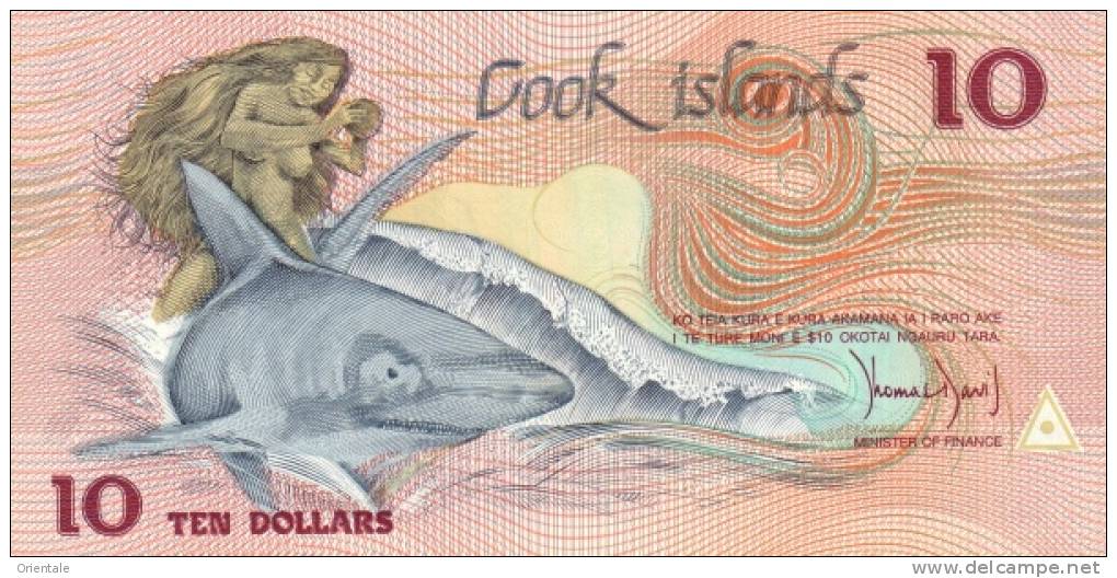 COOK ISLANDS  P. 4a 10 D 1987 UNC - Islas Cook