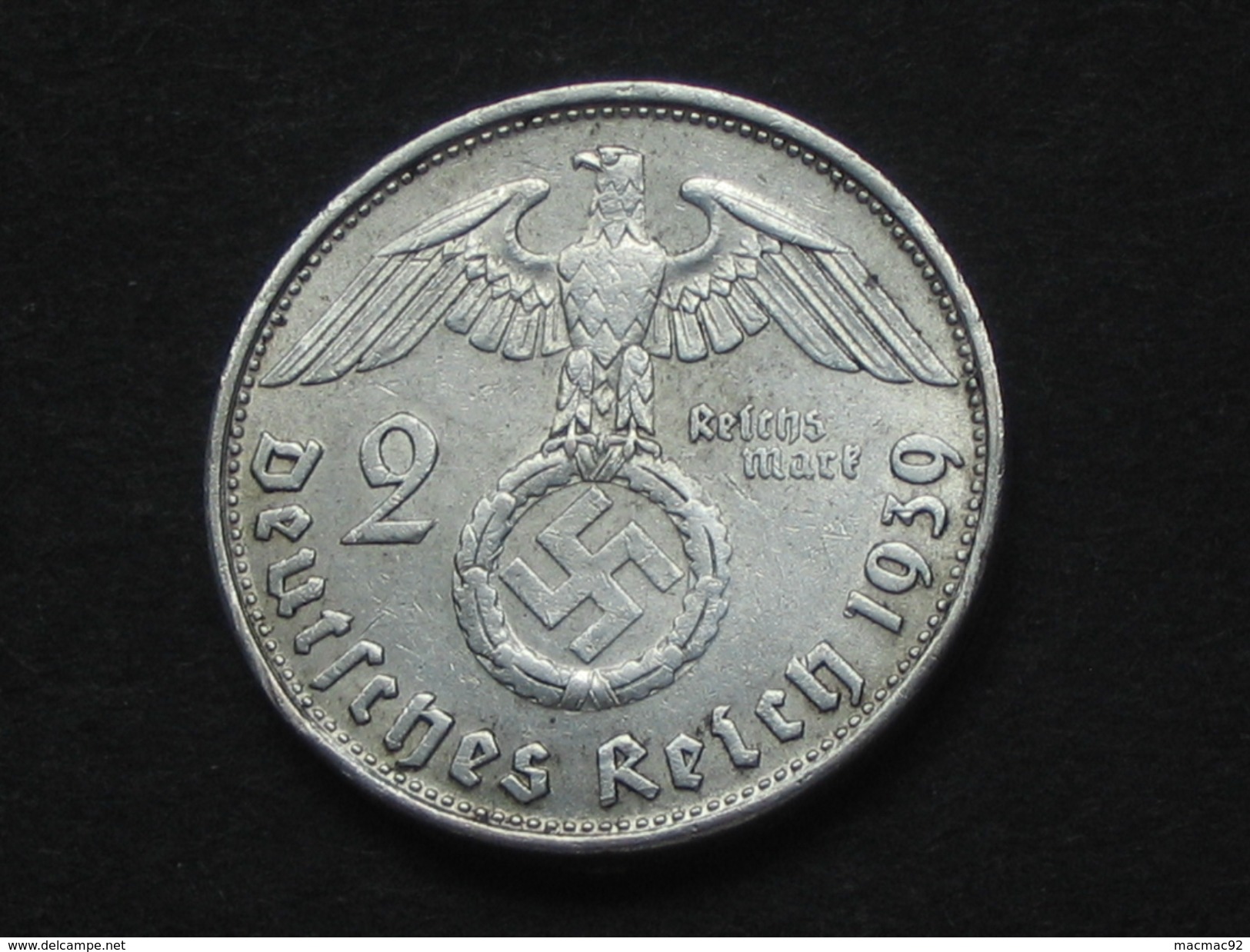 2 Deutches Reichsmark 1939 B - Allemagne - Third Reich **** EN ACHAT IMMEDIAT **** - 2 Reichsmark