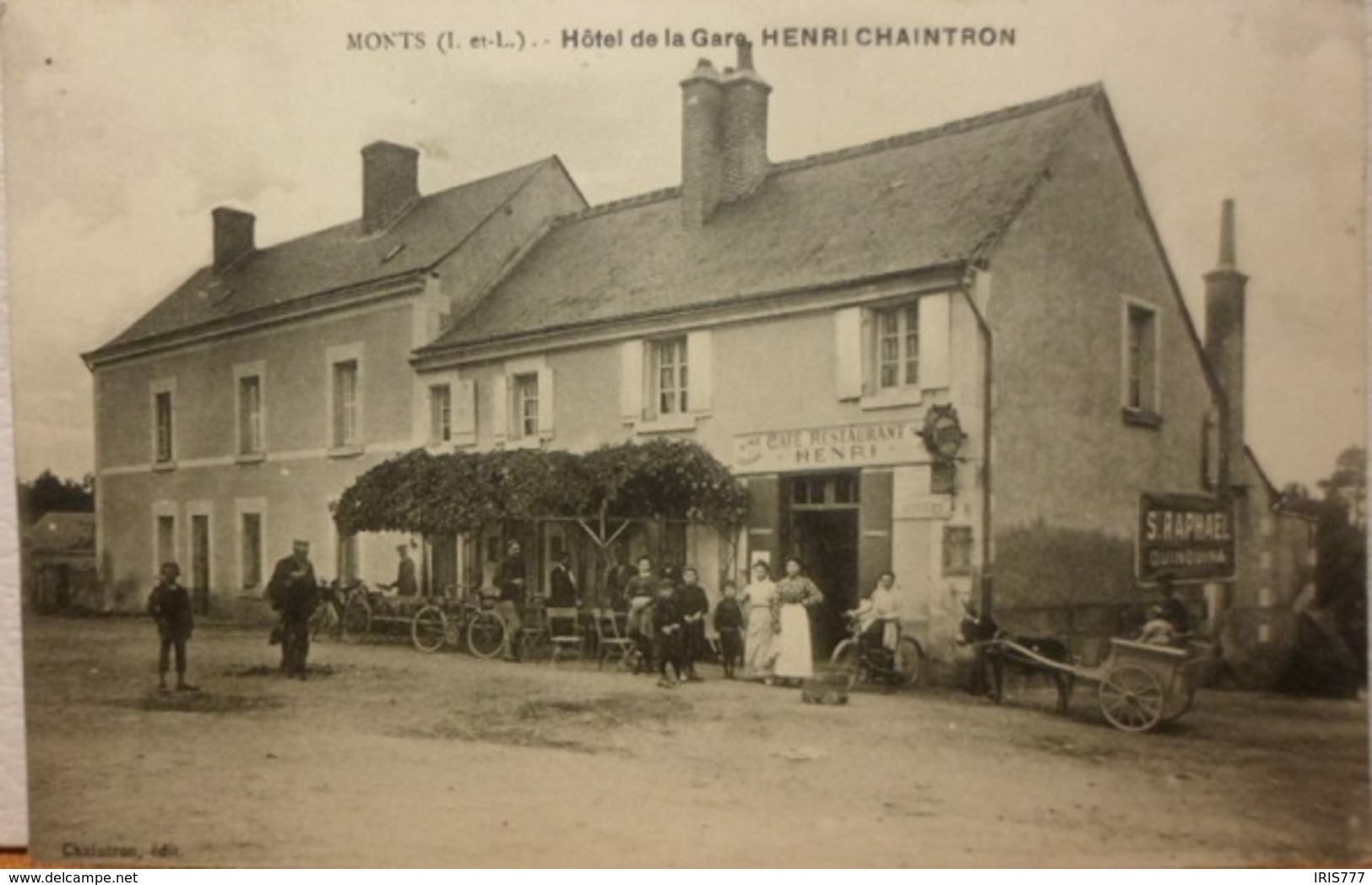 CPA-248 - MONTS - HOTEL DE LA GARE - HENRI CHAINTRON - Autres & Non Classés