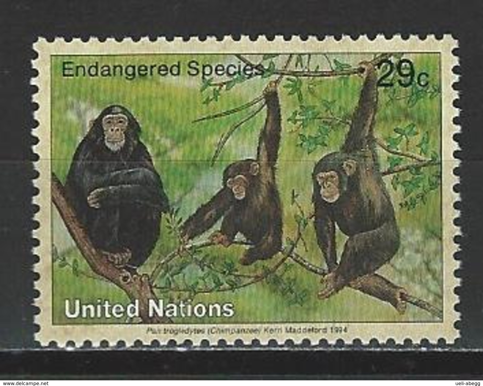 Uno New York Mi 663 **  Pan Troglodytes - Chimpanzés