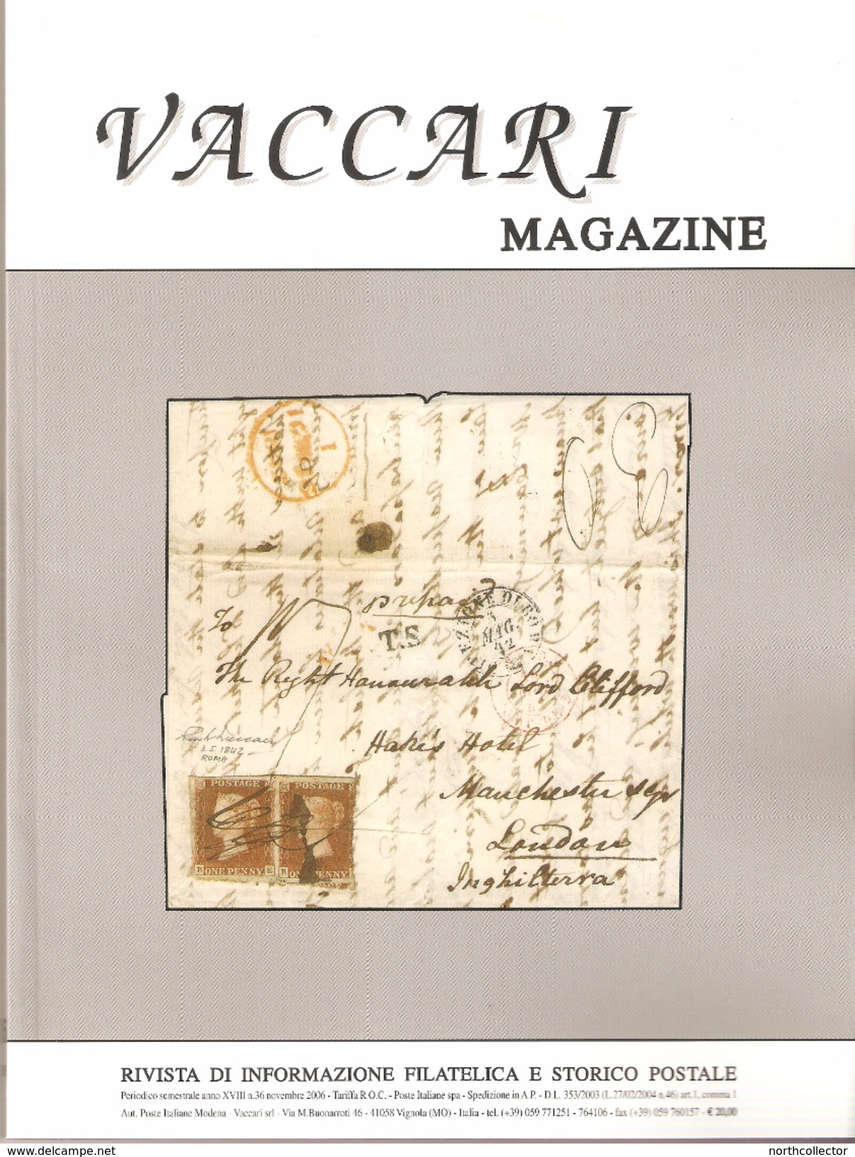 VACCARI MAGAZINE N° 36 - NOVEMBRE 2006 - Italiane (dal 1941)