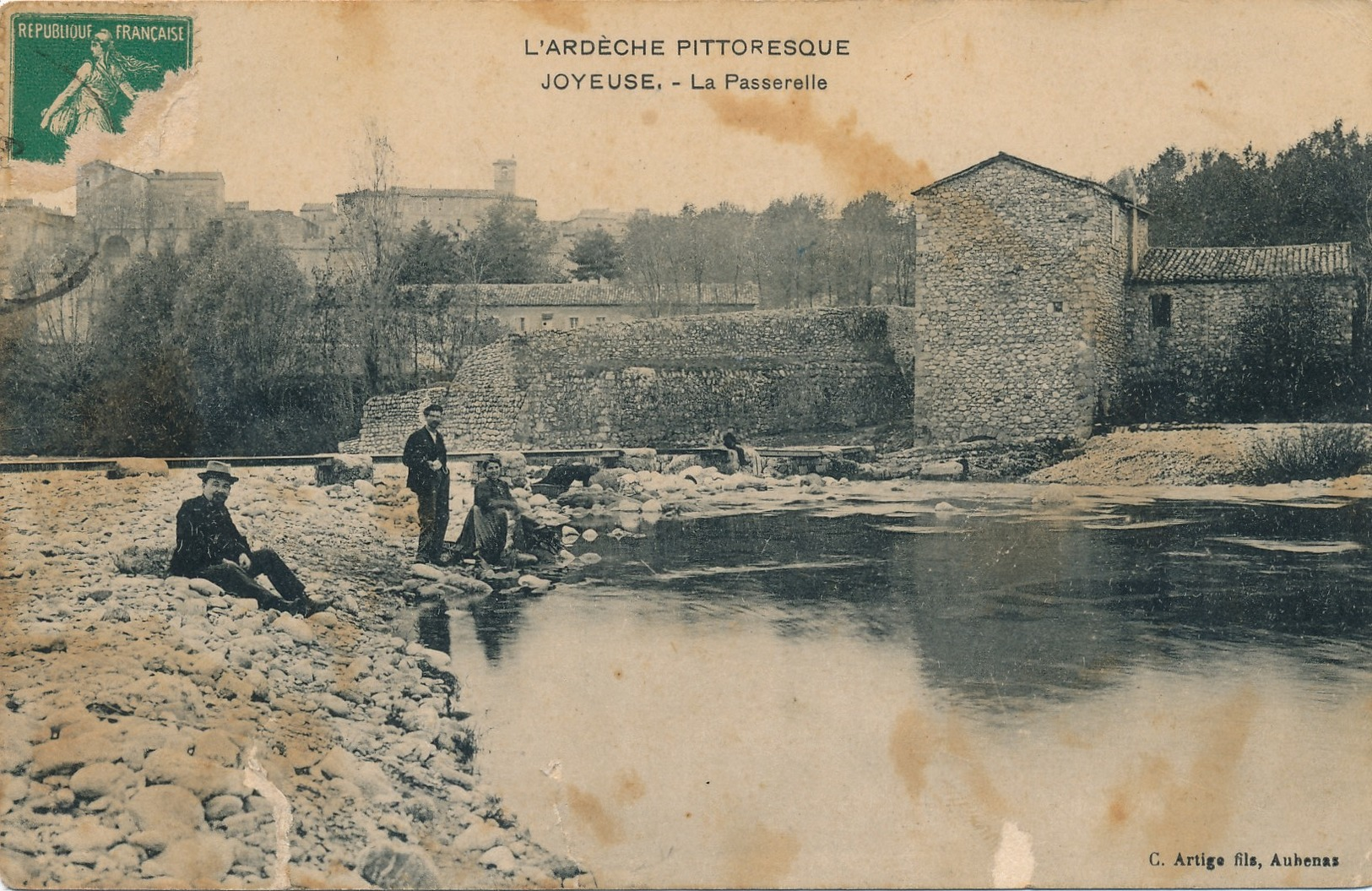 G14 - 07 - JOYEUSE - Ardèche - La Passerelle - Joyeuse