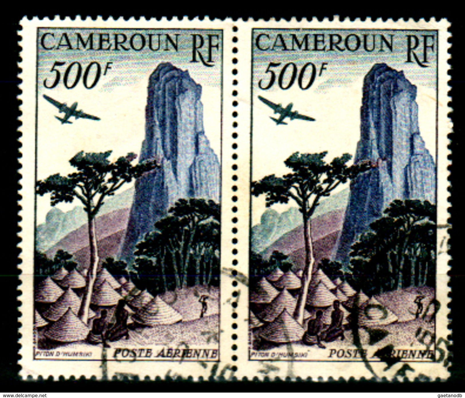 Camerun-0047 1947-52 (o) - Senza Difetti Occulti. - Airmail