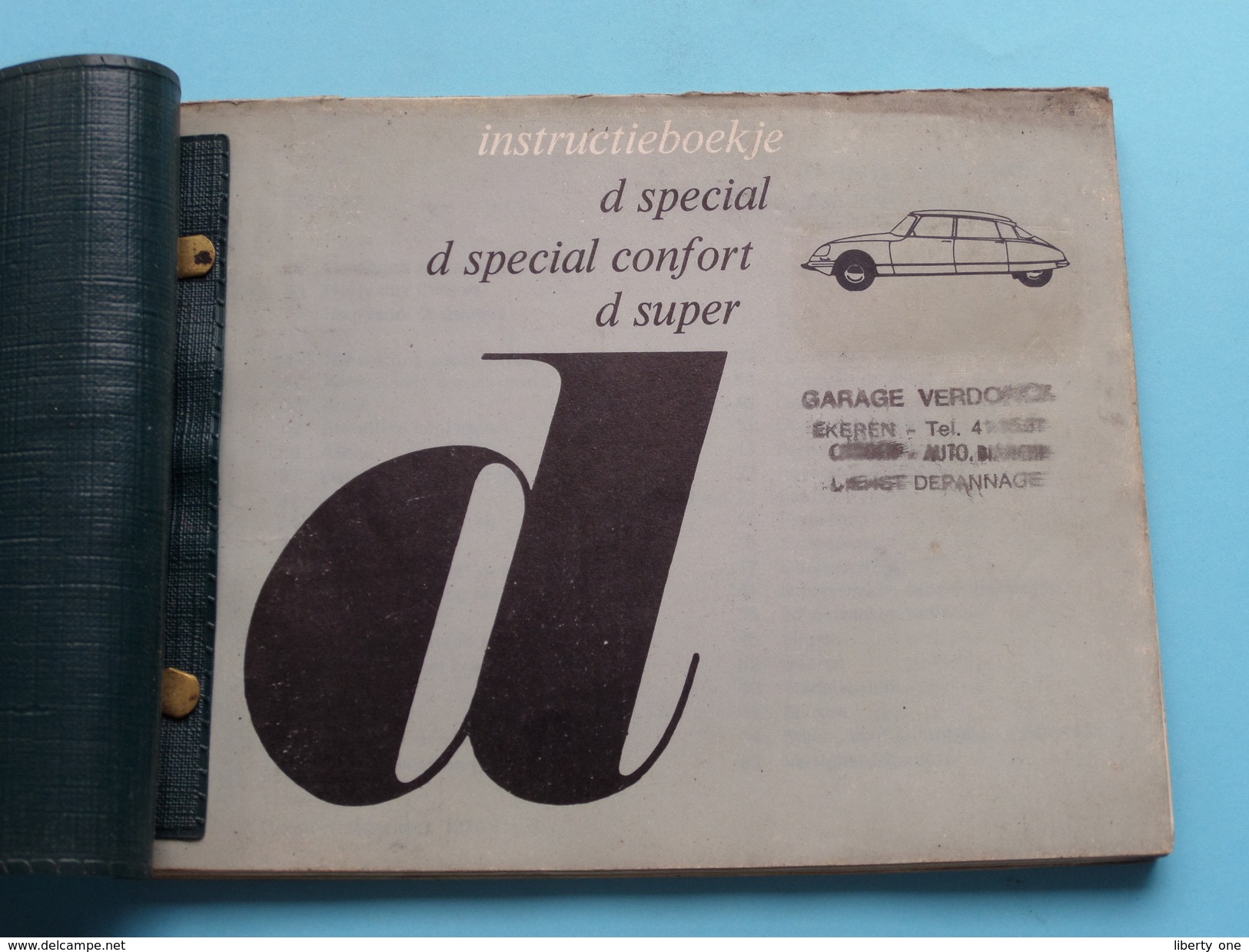 CITROËN D SPECIAL Notice Mode D'Emploi / Instructieboekje / Handleiding 1970 ( NEDERLANDS - Zie Foto ) ! - Voitures