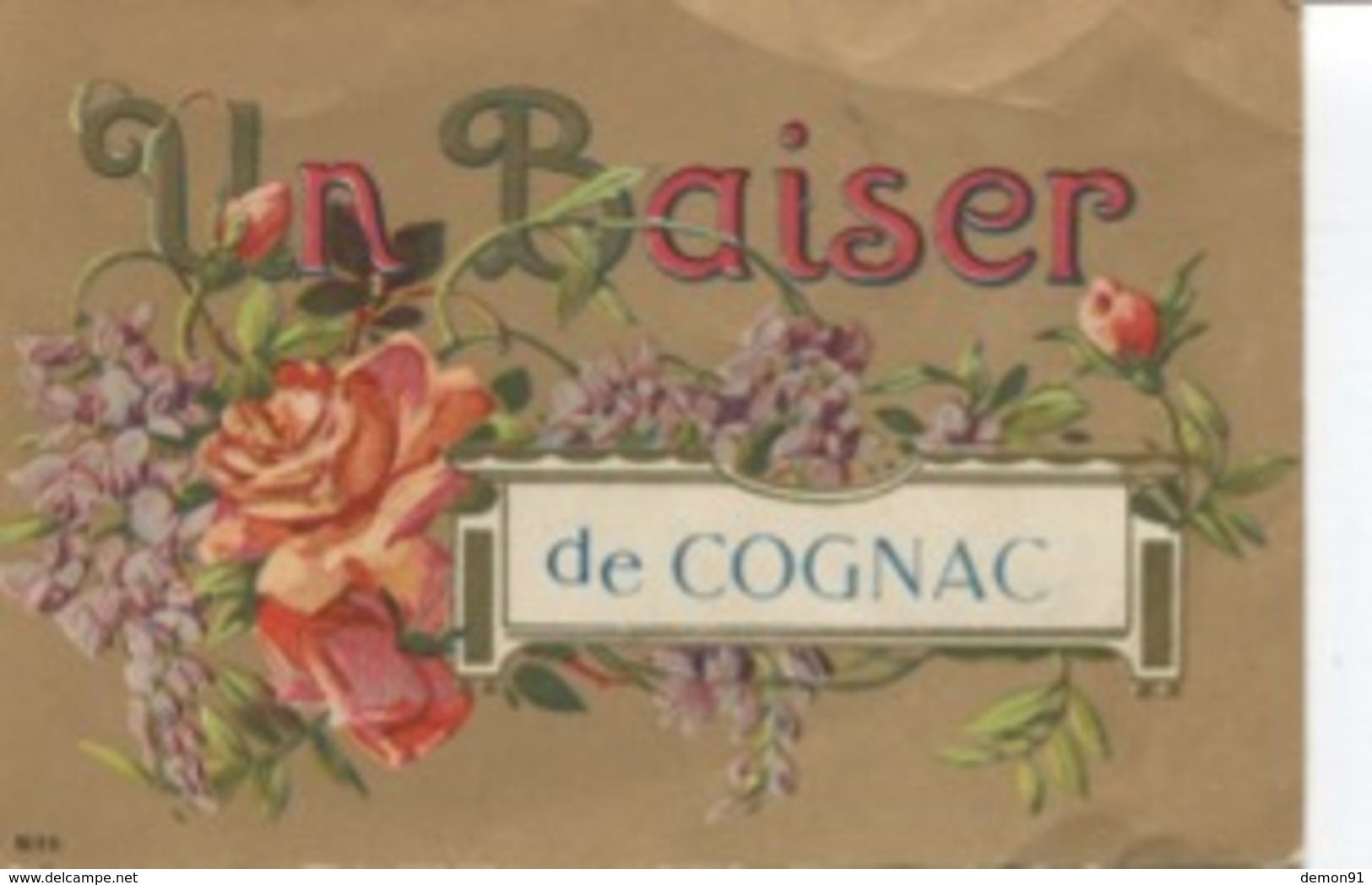 CPA  - Cognac  - Un Baiser De Cognac -  Edition  - N°8010    - Circulée  - - Cognac