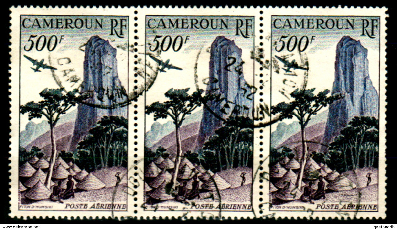 Camerun-0048 1947-52 (o) - Senza Difetti Occulti. - Airmail