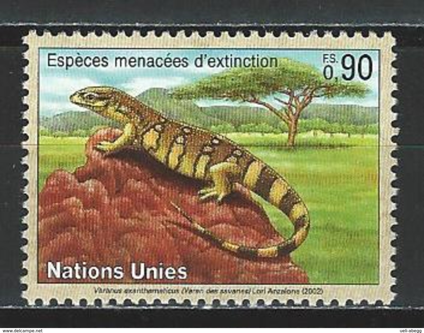 Uno Genf Mi 437 ** Varanus Exanthematicus - Autres & Non Classés